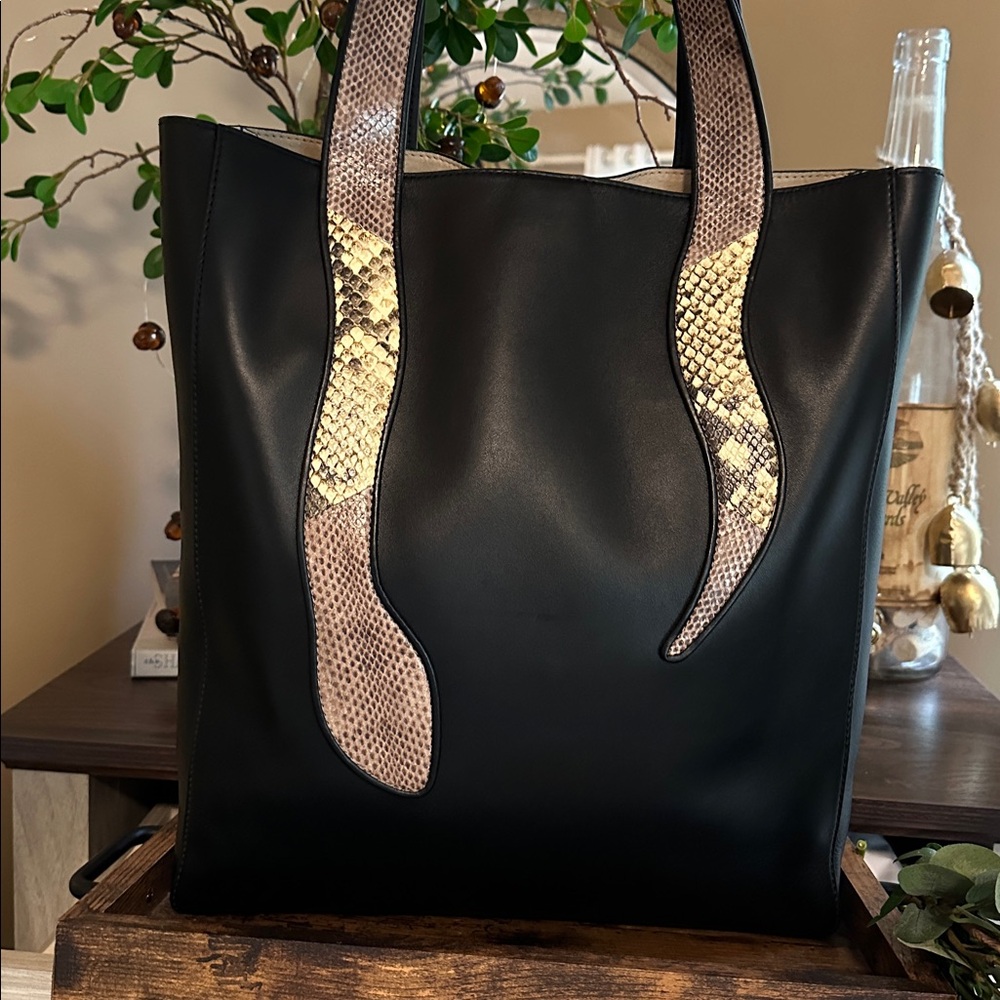NWT | Tory Burch Large Snake Tote Bag - Picture 4 of 16